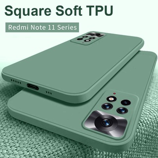 Xiaomi Mi Redmi Note 9 10 10S Pro max 9s 9T สี่เหลี่ยม ซิลิโคน นิ่ม เคส เคลือบด้าน ป้องกันเลนส์ กันกระแทก เคสด้านหลัง