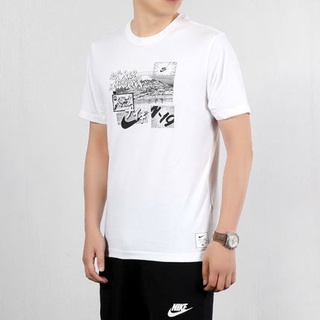 [S-5XL] Nike เสื้อยืดลําลอง ผ้าฝ้าย 100% แขนสั้น คอกลม พิมพ์ลาย ทรงหลวม สําหรับผู้ใหญ่ ทุกเพศ Xs-3Xl LCgcdd97BO