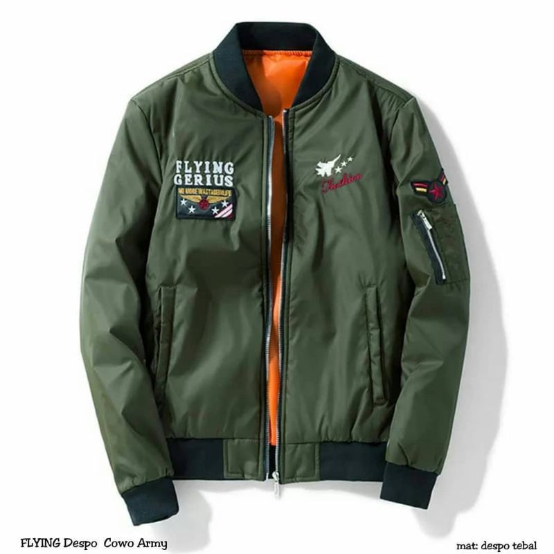 เครื่องบินทิ้งระเบิดฟุ้ง || Bomber Jackets For Men Today II outdor Pilot Jackets Despo Parate Material (ผู้ชายและผู้หญิง)