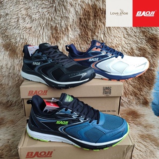 รองเท้าผ้าใบ Baoji รุ่น BJM624 ลิขสิทธิ์แท้ บาโอจิ running รองเท้าผ้าใบ ผู้ชาย