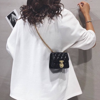 กระเป๋าจิ๋ว กระเป๋าสะพายข้าง mini Mini Bag Female 2021 New Rhombus Texture เวอร์ชั่นเกาหลีของโซ่ INS อเนกประสงค์