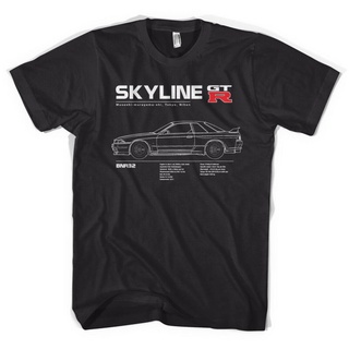 [COD]Moerstore Godzilla R32 Gtr Men T-Shirt Cars R34 Gtr Skyline Import Jdm Nissan Japan Plus Size Clic Sportwear Father