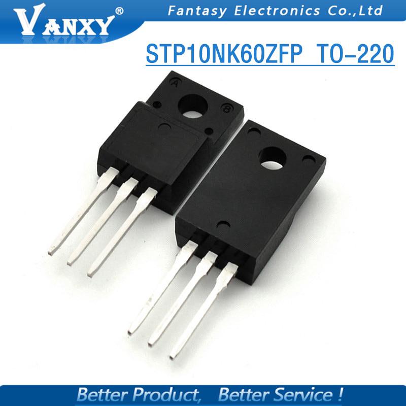 10PCS STP10NK60ZFP TO-220F STP10NK60ZFP TO220 10NK60ZFP TO220F 10NK60 STP10NK60 TO-220