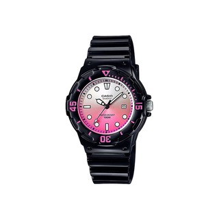 Casio Standard นาฬิกาข้อมือผู้หญิง สายเรซิ่น (Ash Pink) รุ่น LRW-200H,LRW-200H-4E,LRW-200H-4EVDR