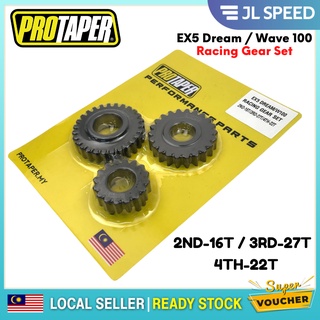 Protaper ชุดกล่องเกียร์แข่งรถ สําหรับ HONDA EX5 DREAM WAVE 100 WAVE100 [ 2ND-16T 3RD-27T 4TH-22T ]