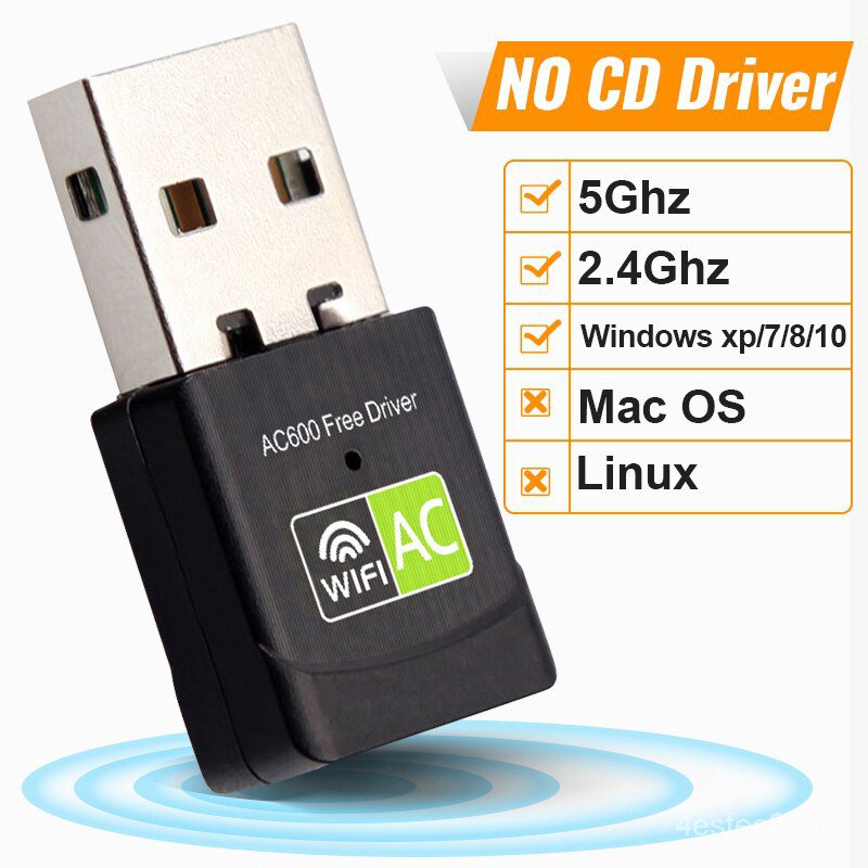 Gkbs 5 Ghz Usb Wifi Adapter 5ghz Wi Fi Adapter 5g 24g Wifi Dongle 5g Wifi Receiver Wireless 2154