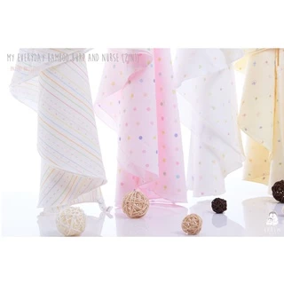 Iflin Baby - ผ้าพาดบ่า แบบไม่หล่นพื้น & ผ้าคลุมให้นม (2in1) - มี 2 ผืน / กล่อง - Burp & Nurse