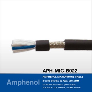 สั่งปุ๊บ ส่งปั๊บ🚀 Amphenol APH-Mic-B022 สายไมค์สเตอริโออย่างดี สั่งจากตัวแทนในประเทศ ของแท้ชัวร์