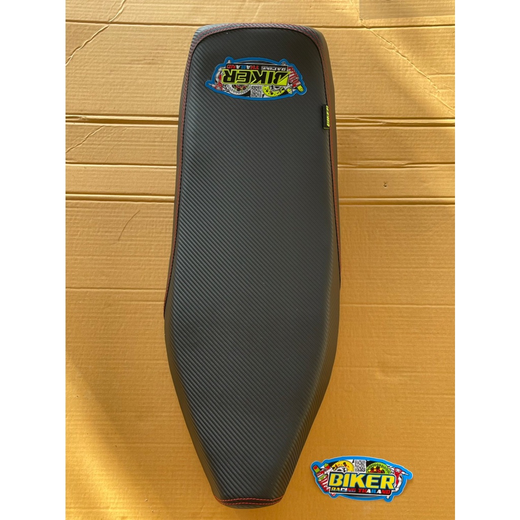 เบาะปาด​แต่ง (BIKER) SUZUKI RC100 / RC80 ผ้าเคลฟล่า/กันน้ำ แถม​สติ๊กเกอร์