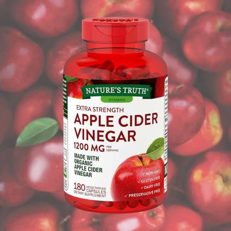 Nature's Truth Apple Cider Vinegar 1200mg 180 เม็ด