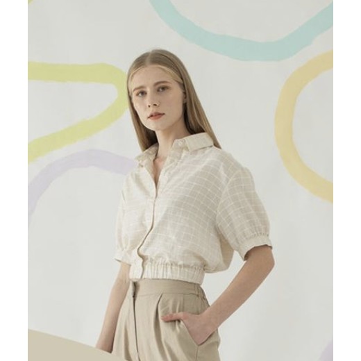 [BOOKED] Odre - YEBIN KHAKI TOP