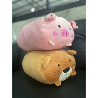 ตุ๊กตาหมอนข้างนุ่มนิ่ม 40 ซม. (หน้าหมูสีชมพู)