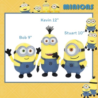 ตุ๊กตา BOB , STUART, KEVIN ของแท้!! มินเนี่ยน #MINION