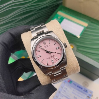 นาฬิกาข้อมือ RolEx Perpetual OP pastle pink &amp; tiffany blue 36mm+full box