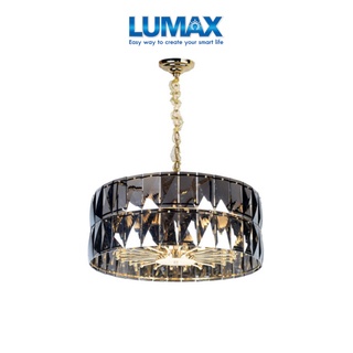 LUMAX โคมไฟแขวนเพดาน คริสตัล สีทอง รุ่น PSC80-522