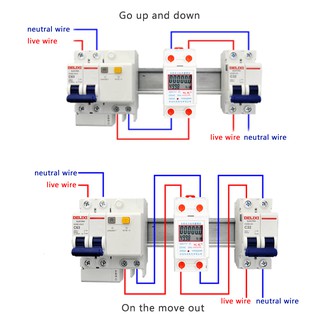 220 v 50 hz single phase din rail kwh มิเตอร์วัดพลังงานหน้าจอ lcd