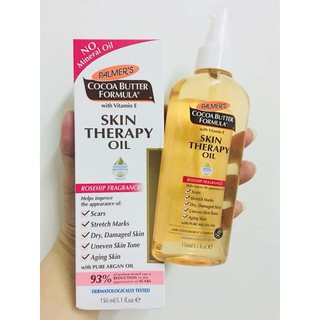 แก้แตกลาย แก้แผลเป็น Palmer’s Cocoa butter skin oil ขนาด 150ml.