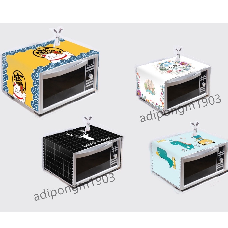 35*100cm ผ้าครุมเวฟ ผ้าคุมสำหรับเตาอบ สไตล์เรียบง่าย Microwave