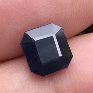 2.62ct 7.8x7.3mm พลอยไพลินเอธิโอเปีย สีน้ำเงินเข้ม เผาเก่า Octagon Deep Blue Sapphire Ethiopia, Heated