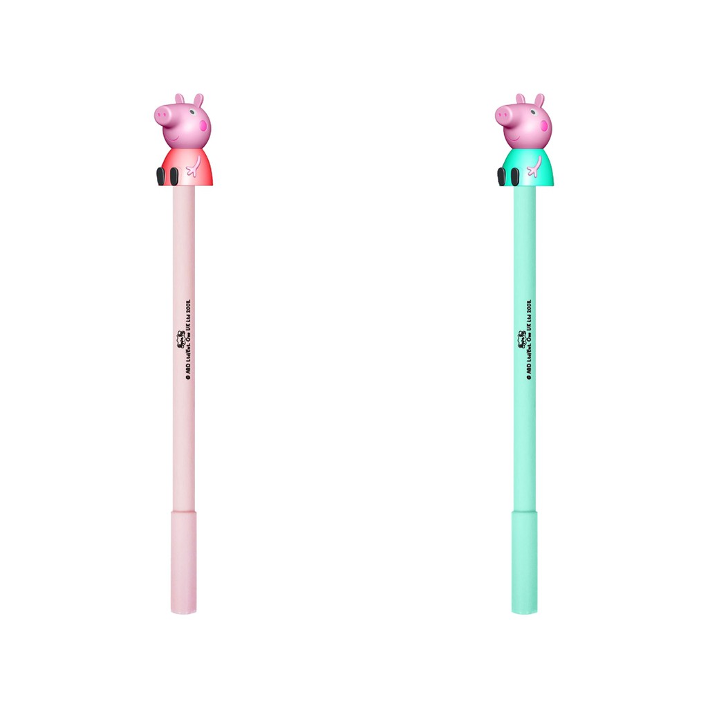 Peppa Pig ปากกาเจล 1 ด้าม Peppa Pig หมึกสีดำ เครื่องเขียน