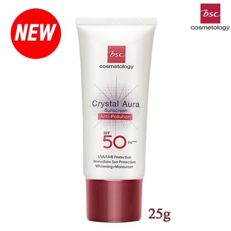 BSC CRYSTAL AURA SUNSCREEN SPF 50 PA 25 กรัม