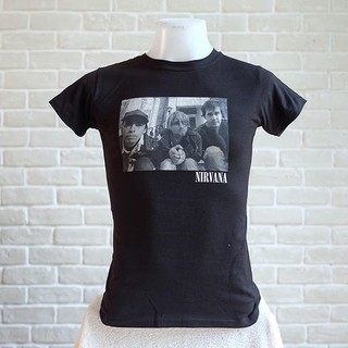 เสื้อยืดผู้หญิง Nirvana