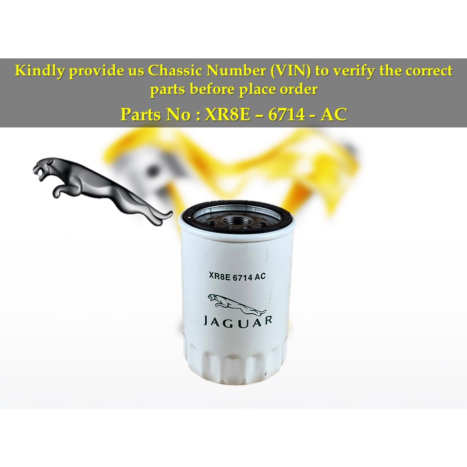 Jaguar - XJ XF XE F-Pace X250 2.5L 3.0L / Land Rover - Range Rover Evoque Discovery กรองน้ํามัน XR8E