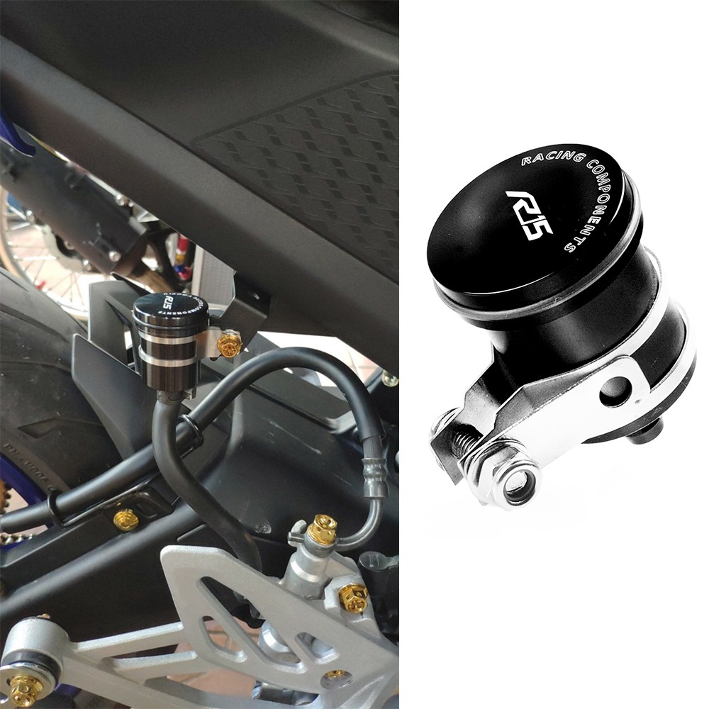 ด้านหลังน้ํามันเบรกอ่างเก็บน้ําคลัทช์ถังน้ํามันของเหลวถ้วยสําหรับ Yamaha R15 YZFR15 YB01