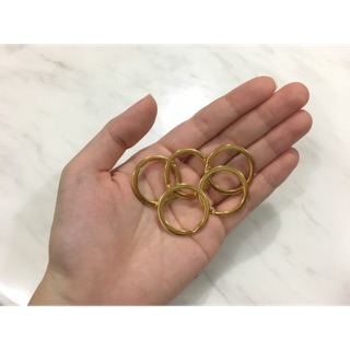 5pcs./set golden round keychain loop ห่วงพวงกุญแจสีทอง