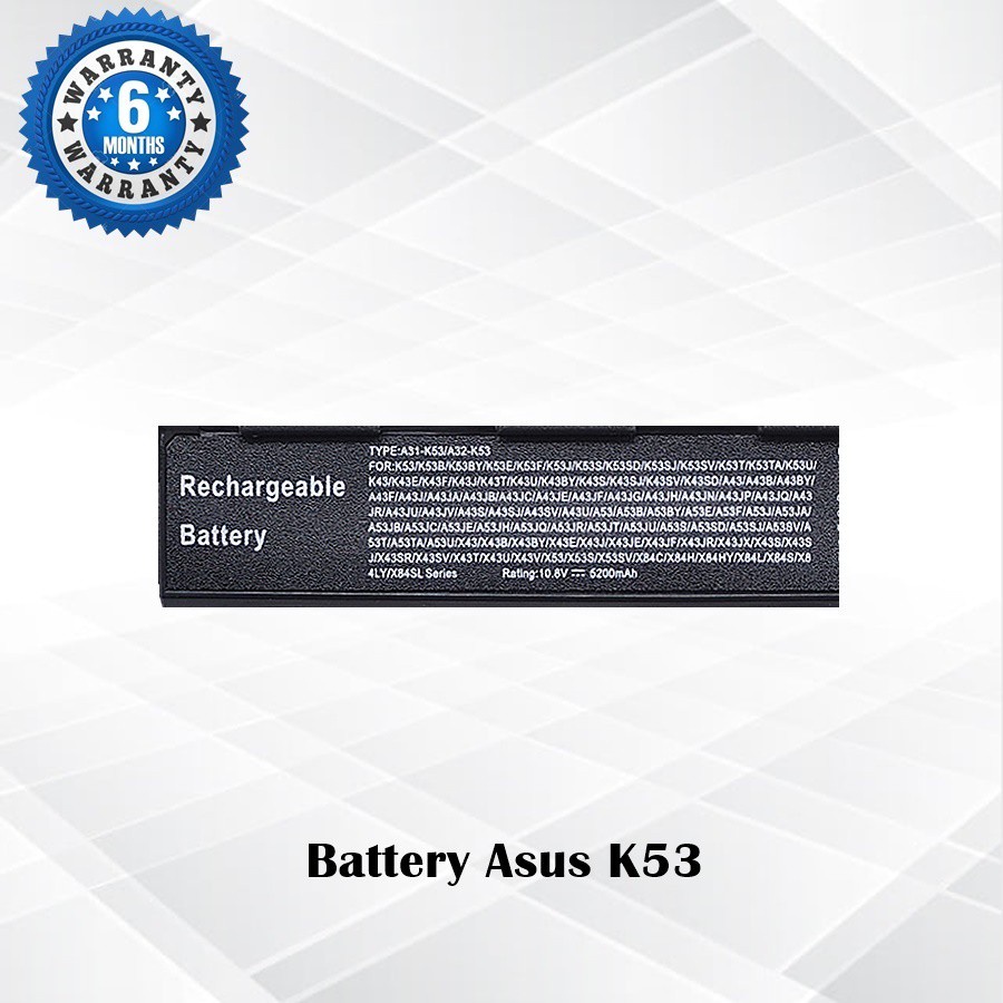 โทรศัพท์มือถือ☜✽รับประกัน 2 ปี  Asus K53,X44H / แบตเตอรี่โน๊ตบุ๊ค ASUS K53,X44H