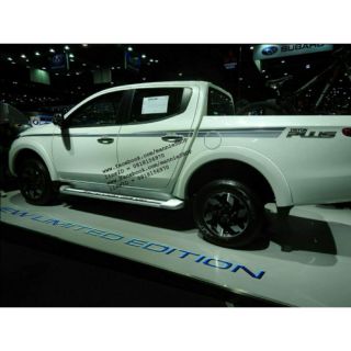 สติ๊กเกอร์งานตัดคอม ลายข้างรถ Mitsubishi Triton Plus sticker ติดรถ แต่งรถ มิตซูบิชิ ไทรทัน พลัส