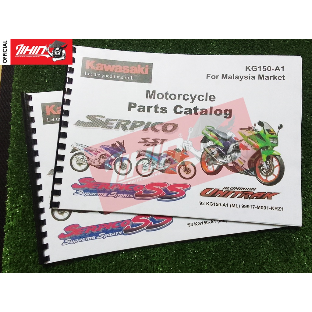 Kawasaki  KRZ 150 SERPICO SS '93 KG150-A1  Buku Part Catalogue