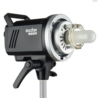 Godox MS300 Studio Flash Strobe Light Monolight 300Ws Max. Power Built-in Godox 2.4G Wireless X System GN58 5600K with 150W Modeling Lamp Bowens Mount for Indoor Studio Product Pho