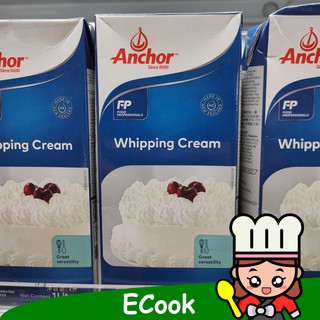 ecook แองเคอร์ วิปปิ้งครีม 1ลิตร anchor whipping cream วิปครีม