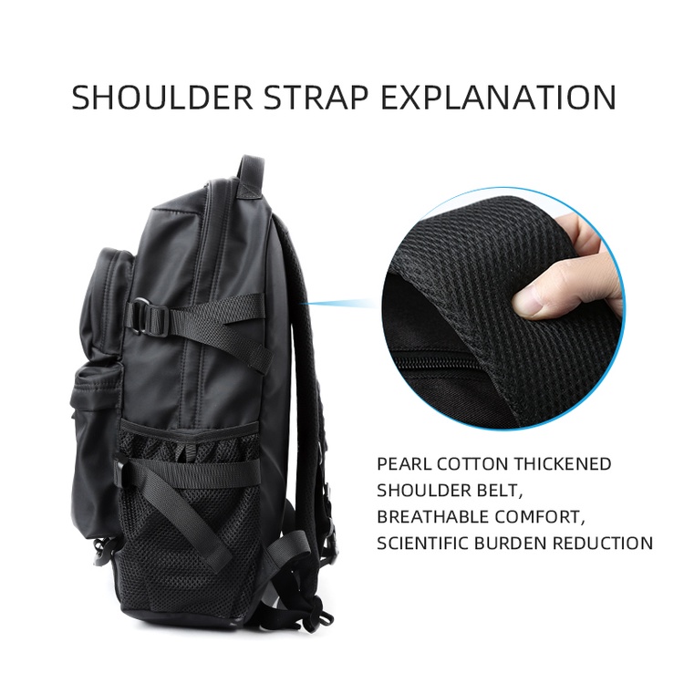 Leacat กระเป๋าเป้สะพายหลัง กระเป๋านักเรียน ใส่แล็ปท็อป กันน้ํา น้ําหนักเบา จุของได้เยอะ 15.6 นิ้ว สําหรับผู้ชาย