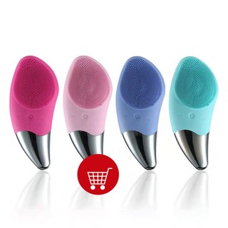 SONIC FACIAL BRUSH เครื่องขัดหน้า เครื่องล้างหน้า ซิลิโคน ระบบสั่น 3 in 1 ทำความสะอาดล้ำลึก