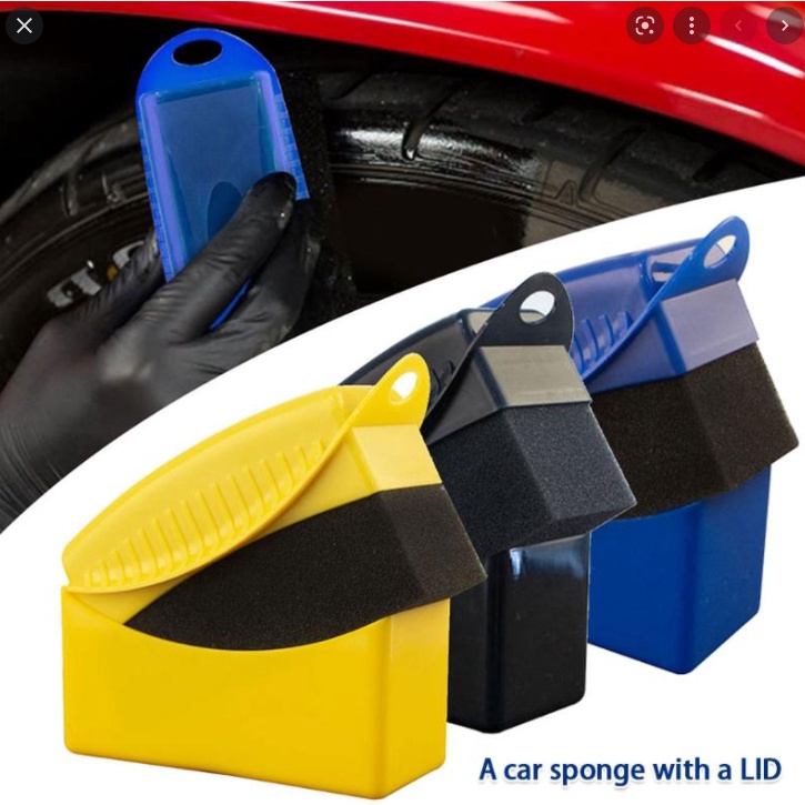 ฟองน้ำทายาง ฟองน้ำเคลือบยางรถ พร้อมฝาปิดEZ-Form Applicator