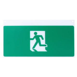 แผ่นป้ายทางออกฉุกเฉิน DELIGHT GLA2 ป้าย คนซ้าย EMERGENCY EXIT SIGN DELIGHT GLA2 PERSON EXIT THROUGH DOORWAY LEFT