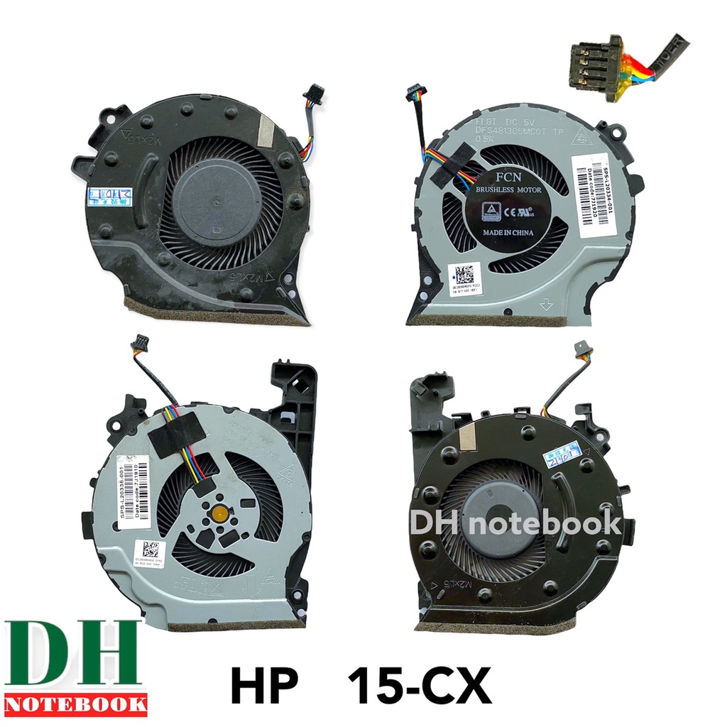 พัดลมโน้ตบุ้ค  HP PAVILION 15-CX [L+R] 1 คู่ 15-CX0058WM 15-cx0020nr 15-cx0030nr 15-cx0045nr 15-cx00