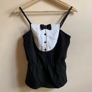 เสื้อสายเดี่ยว Tuxedo tank top by Marc by Marc Jacob สภาพดีมาก