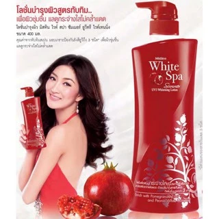 Mistine White Spa Body Lotion แพ็คเก็จมาใหม่ 3 สูตร 400ml. โลชั่นผิวหอม เนรมิตผิวสวย กระจ่างใส พร้อมกันแดด