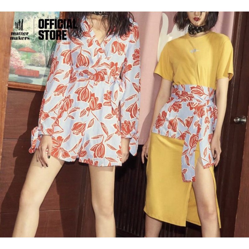 Matter Makers - floral print jumpsuit - size XS