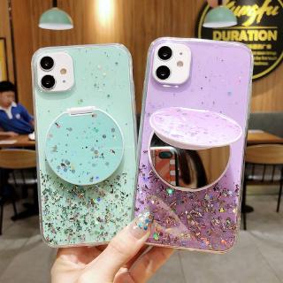 FTD Round Mirror Case เคส Xiaomi Redmi 8 Note 7 8 Pro 9 Glitter เคสซิลิโคน SAMSUNG A11 A20S A50 A30S A50S A51