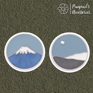 🇹🇭 พร้อมส่ง : เข็มกลัดเซ็ทภูเขาและหิมะ | Mountain &amp; Snow Enamel Brooch Pin Set.