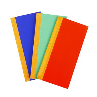 สมุดบัญชีสันผ้า 55g 80ผ. (แพ็ค2เล่ม) คละสี 777 12/80 Fabric Binding Book 55g, 80 sheets (2 pack), mixed colors 777 12/80