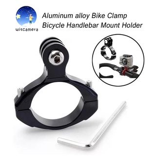 Aluminum Bike Clamp Bicycle Handlebar Mount Holder Adapter for GoPro/SJCam/YI อะแดปเตอร์อลูมิเนียมยึดจักรยาน Handlebar