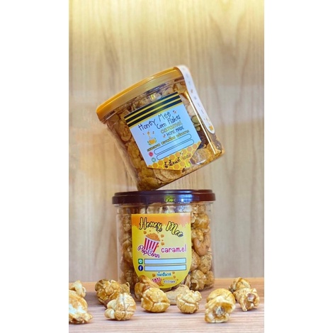 Honey Mee คอนเฟลกคาราเมลน้ำผึ้งรสธัญพืช&amp;ป๊อปคอร์นคาราเมลน้ำผึ้ง