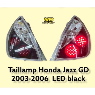 ไฟท้าย jazz JAZZ  GD 2003 2004 2005 2006 ไฟแต่ง led Honda Jazz GD 2003-2006 ไฟท้ายโดนัท led