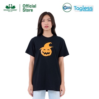 ห่านคู่ เสื้อยืด Halloween พิมพ์ลายฟักทอง