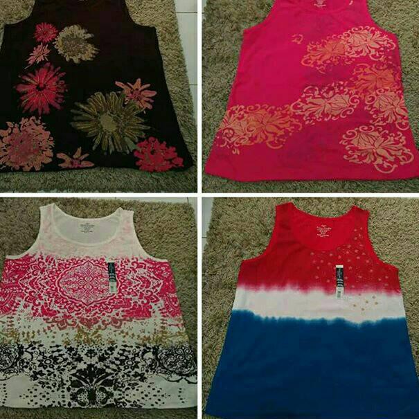 ✱12.12 Branded BigSize Tanktop Faded Glory